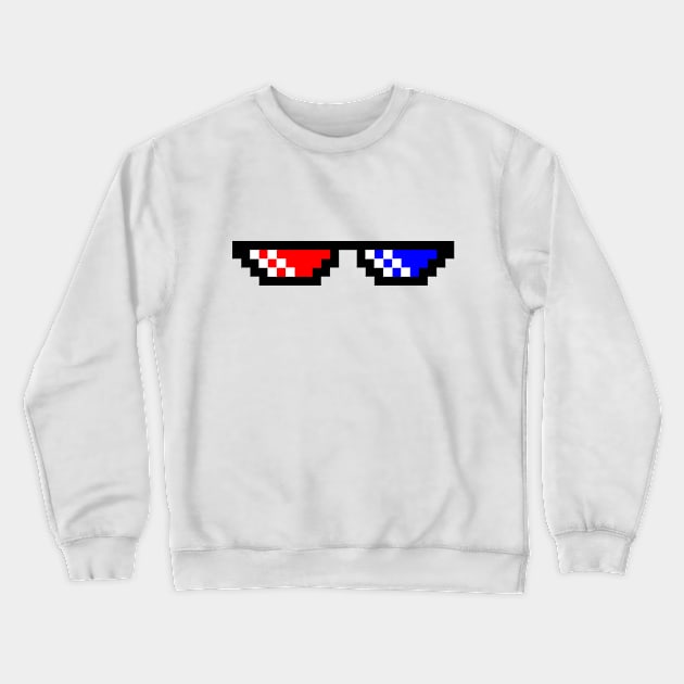 3D glasses Crewneck Sweatshirt by tuditees